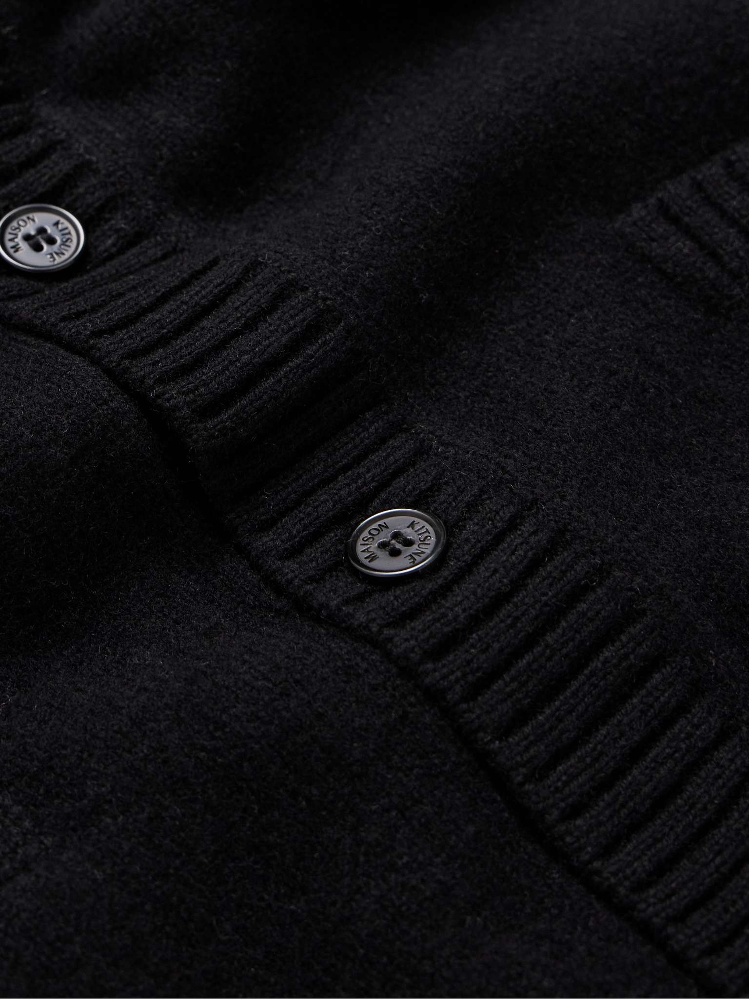 Slim-Fit Logo-Appliquéd Wool Cardigan - 3