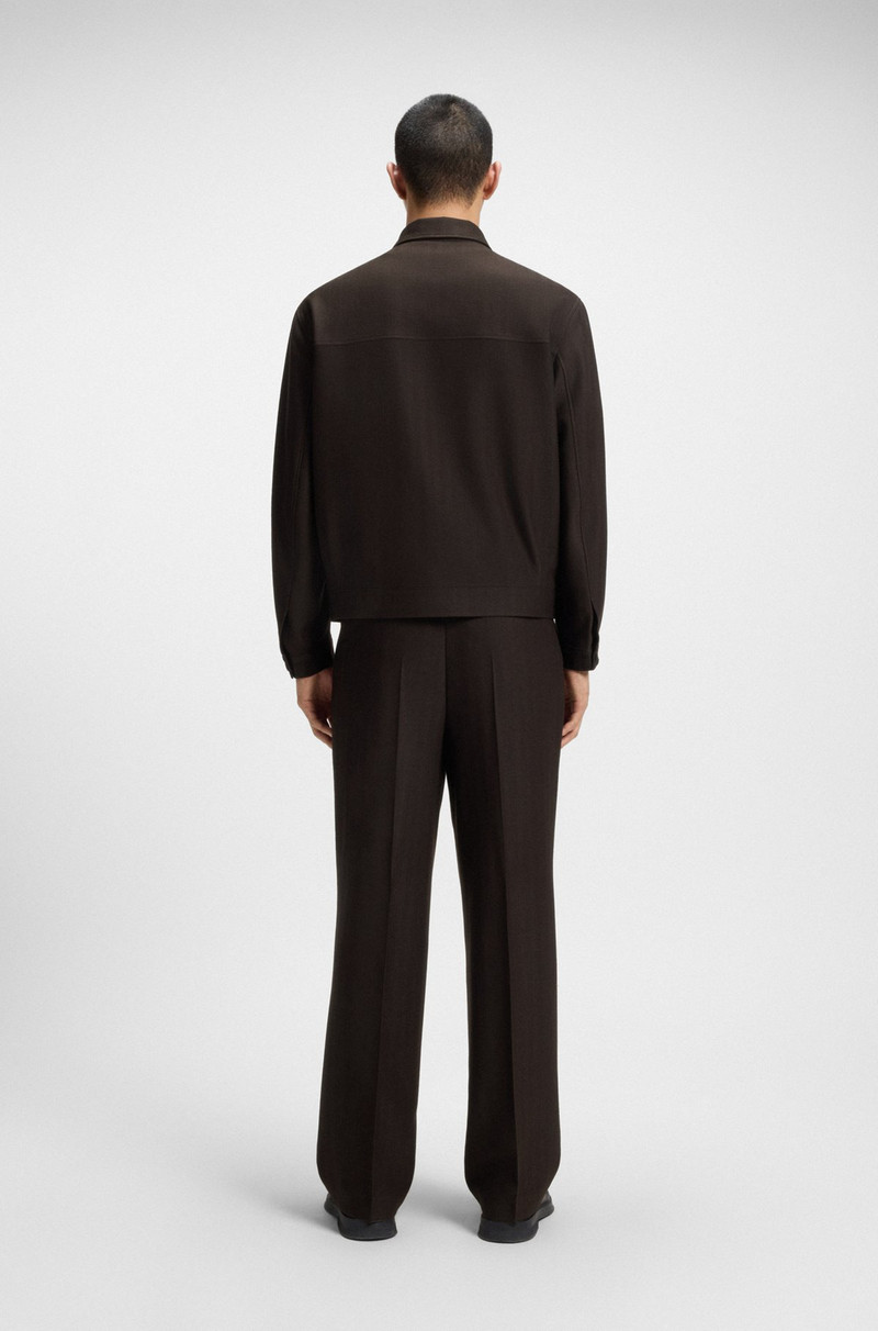 SLIM-FIT JACKET IN HERRINGBONE PERFORMANCE-STRETCH CLOTH 4