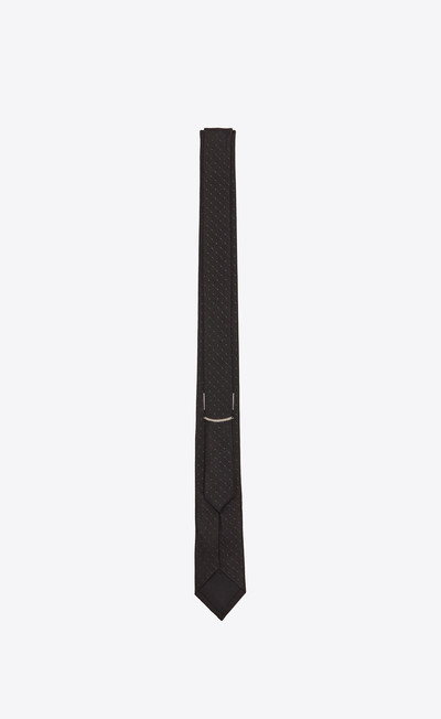 SAINT LAURENT dotted tie in silk jacquard outlook