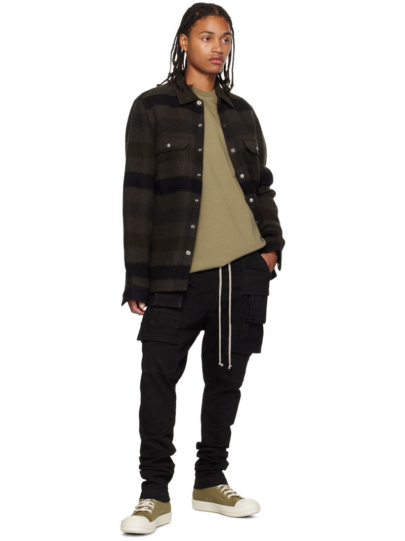 Rick Owens DRKSHDW Khaki Luxor Low Sneakers outlook