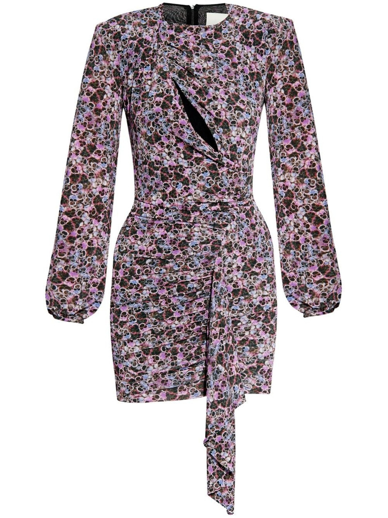 Vinia gathered printed-jersey dress 1