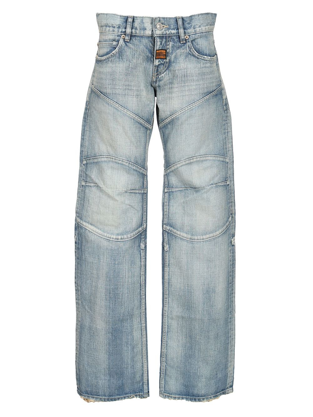 Fitted Low-Waist Jeans Blue - 1