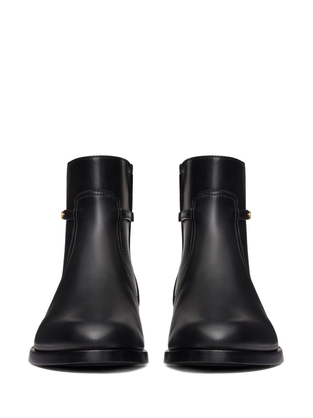 VLogo calf leather ankle boots - 4