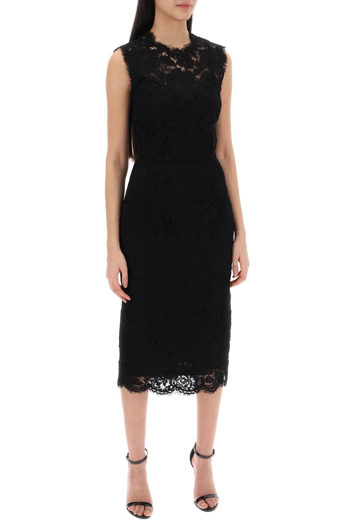 chinese dress ladies Dolce & Gabbana Floral Lace Sheath Dress