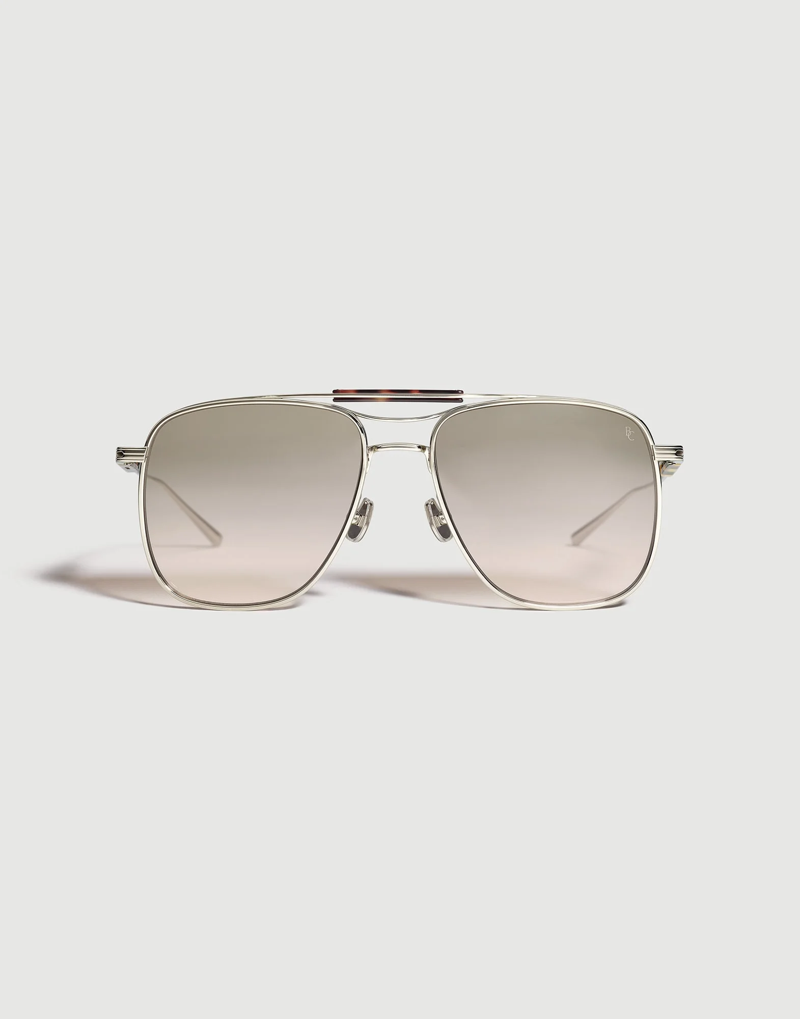 Square titanium sunglasses - 1