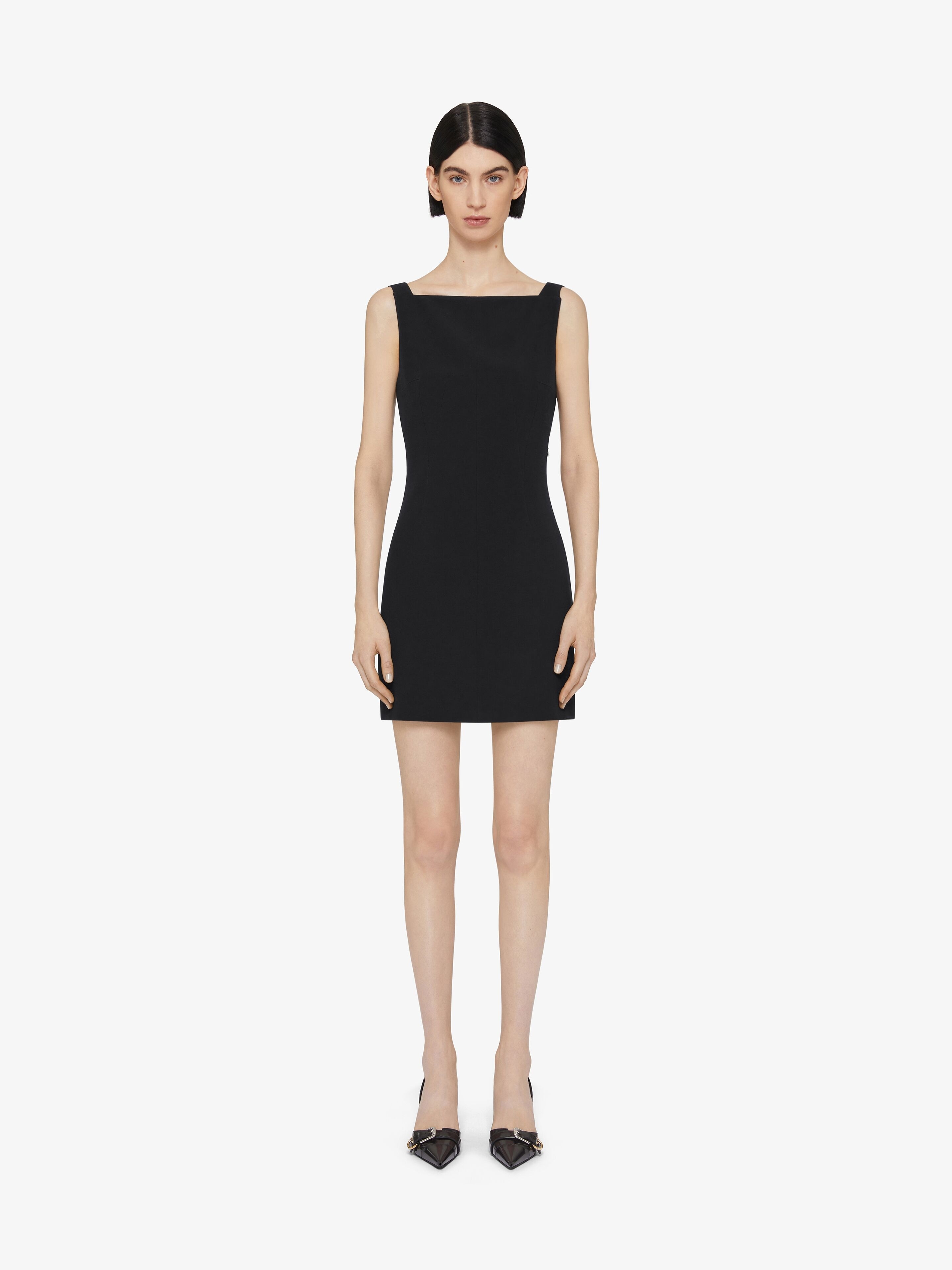 DRESS IN CREPE AND SATIN - 2