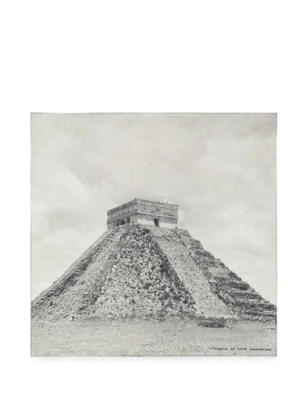 pyramid-print scarf - 1