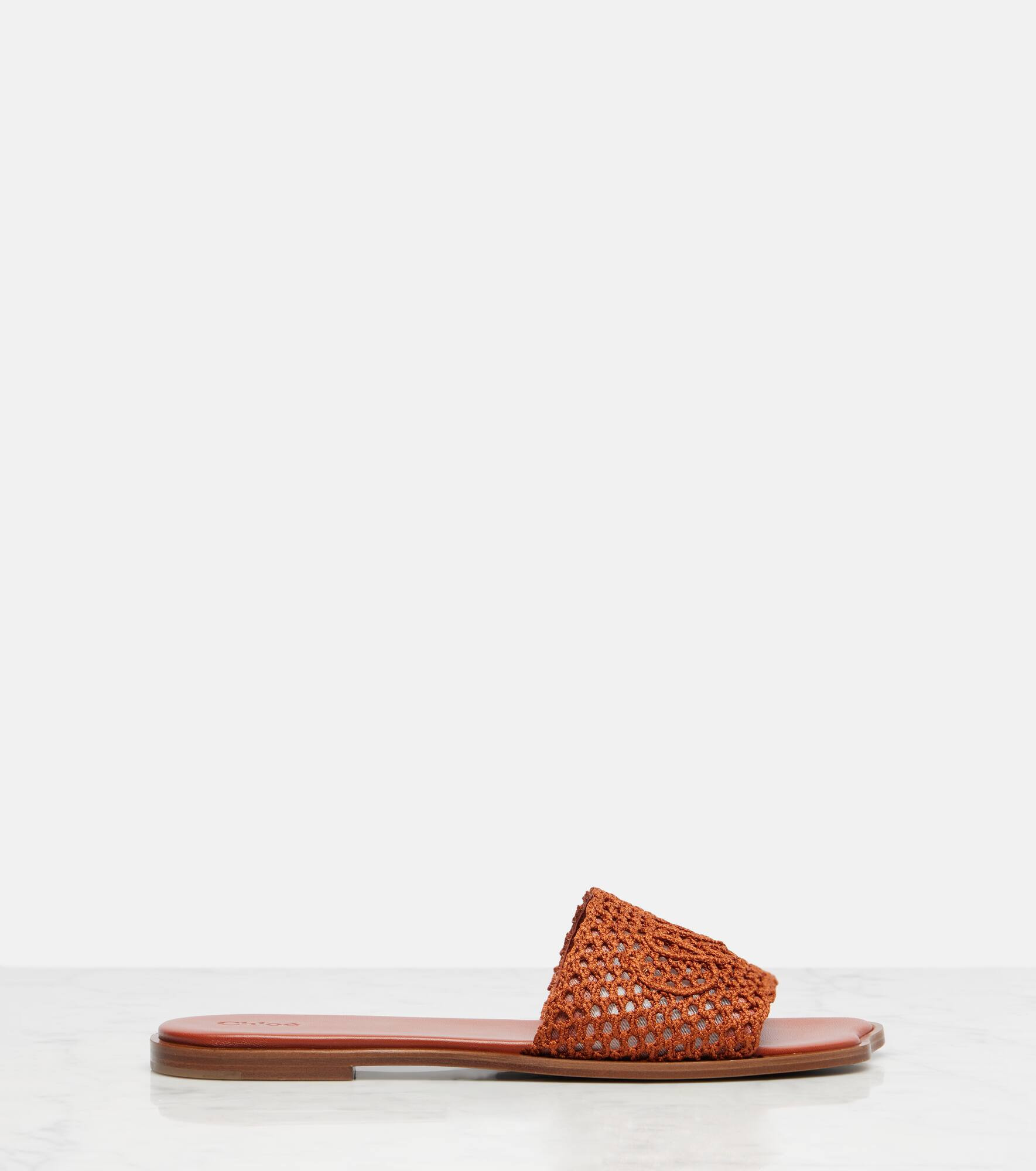 Chloé Soleil embroidered slides - 4