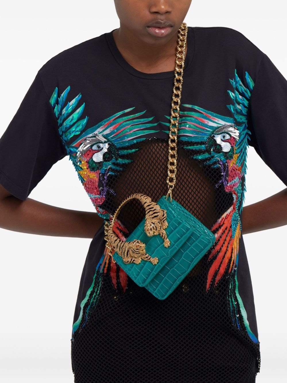 Roar crocodile-effect tote bag - 2