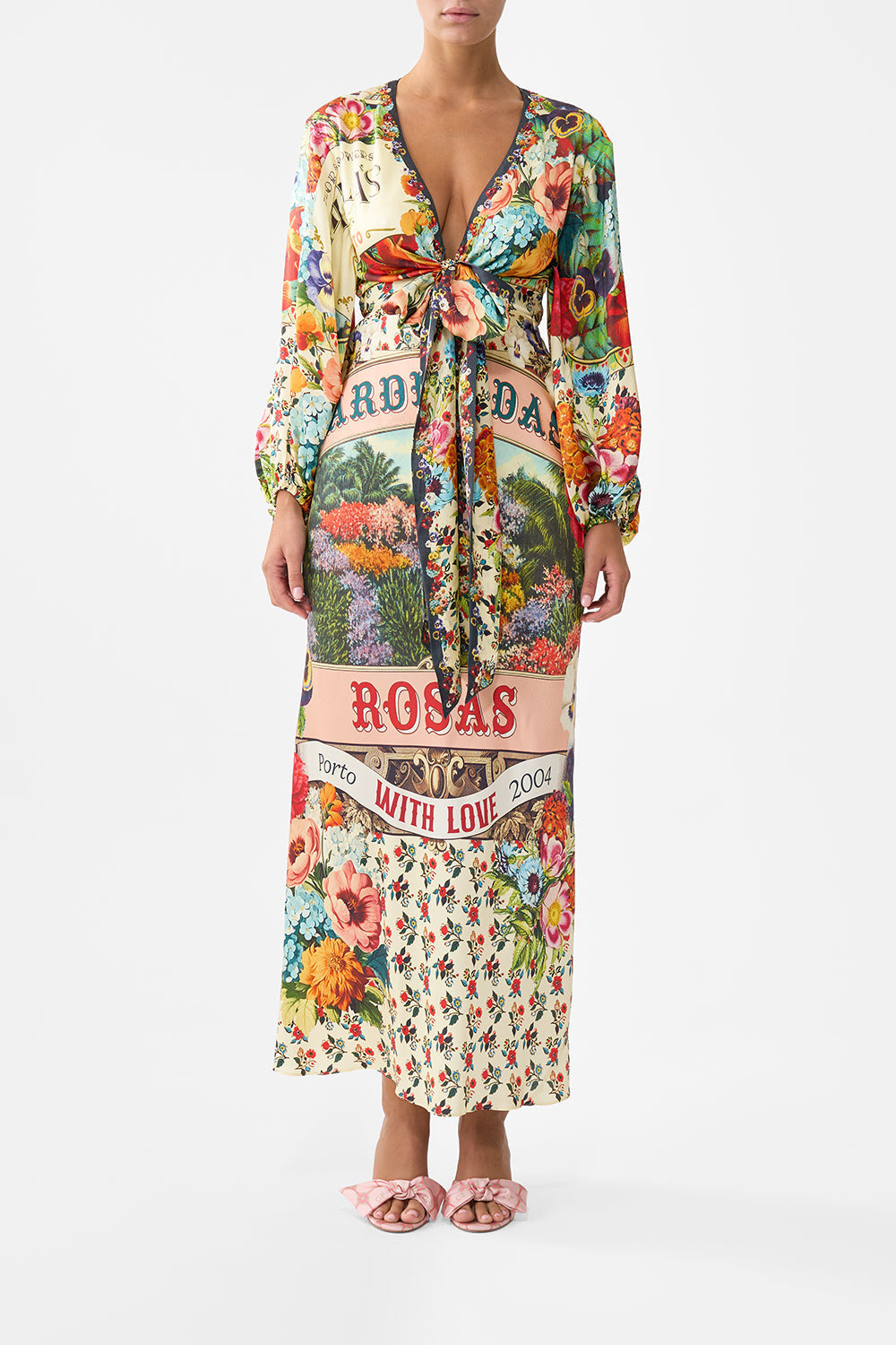 BLOUSON SLEEVE BIAS DRESS - 2