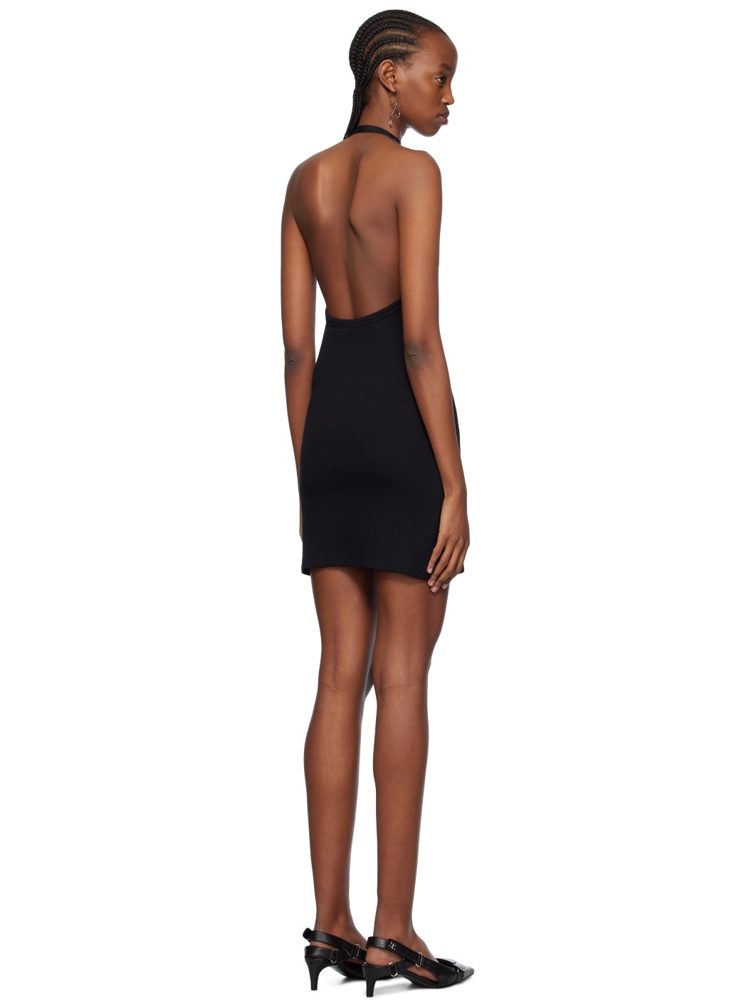 Black Holistic Buckle 90's Minidress - 3