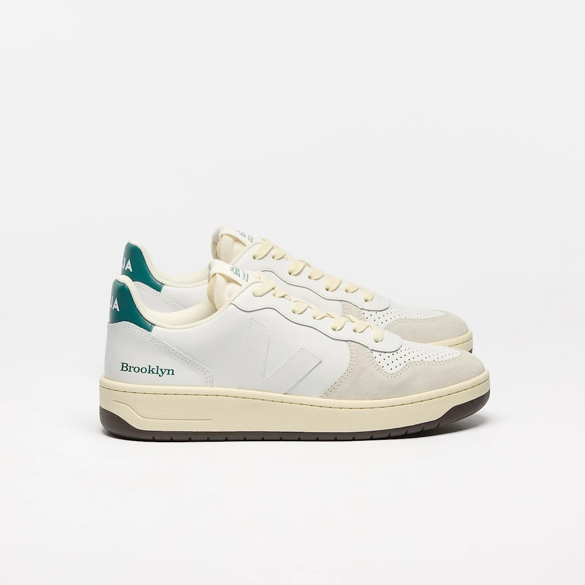 V-10 LEATHER BROOKLYN WHITE BRITTANY - 1