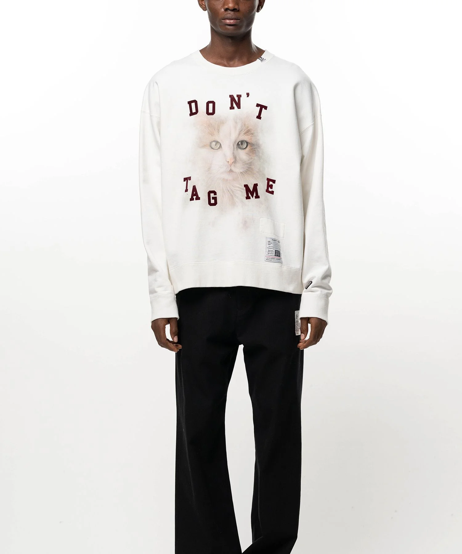 Cat Printed Sweatshirt - 1