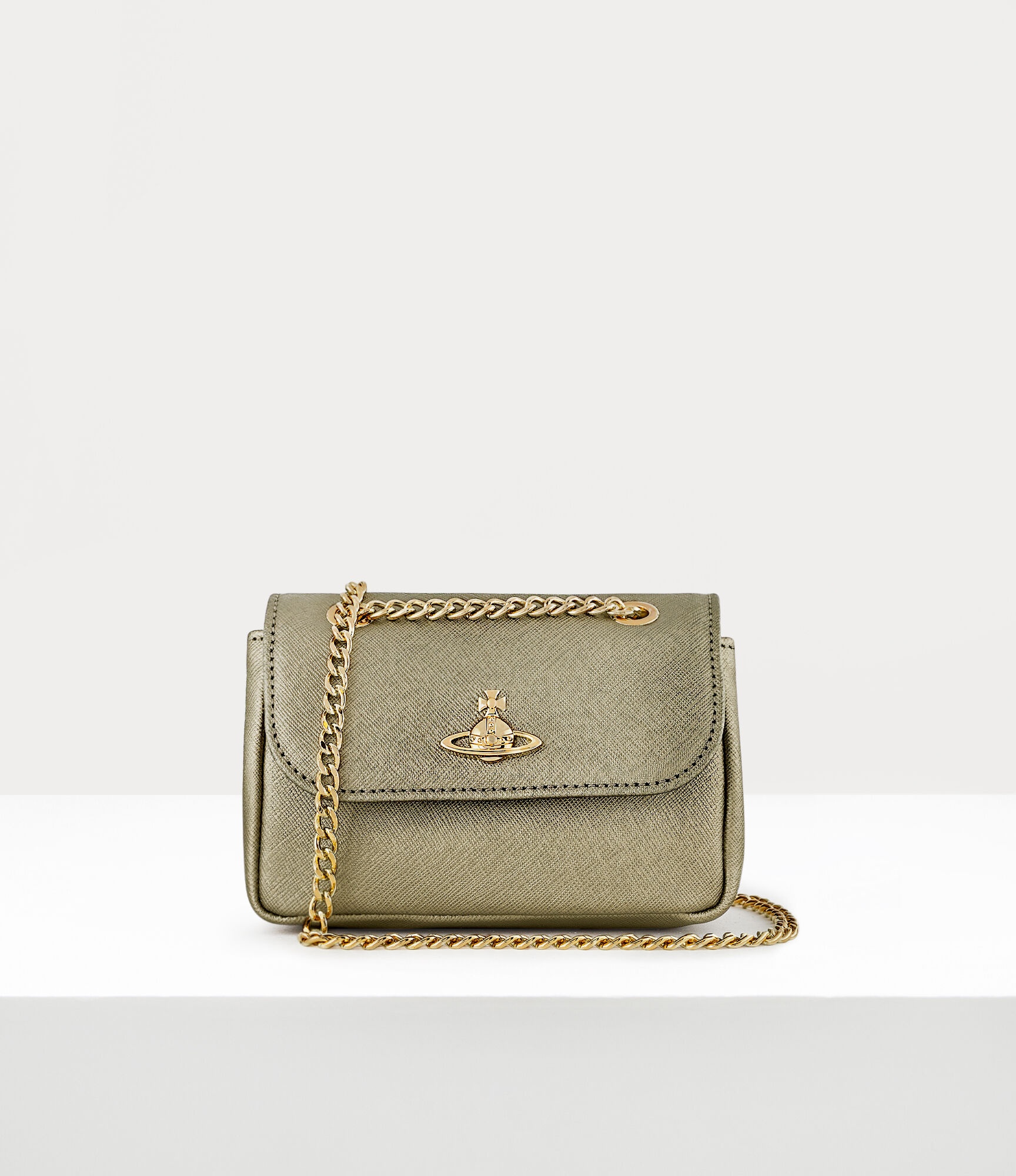 SAFFIANO SMALL PURSE WITH CHAIN - 1