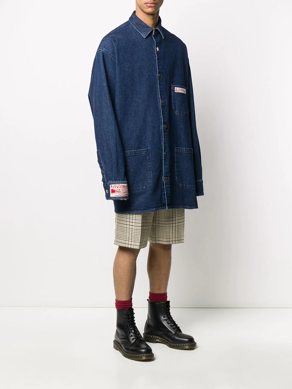 oversized denim shirt - 3