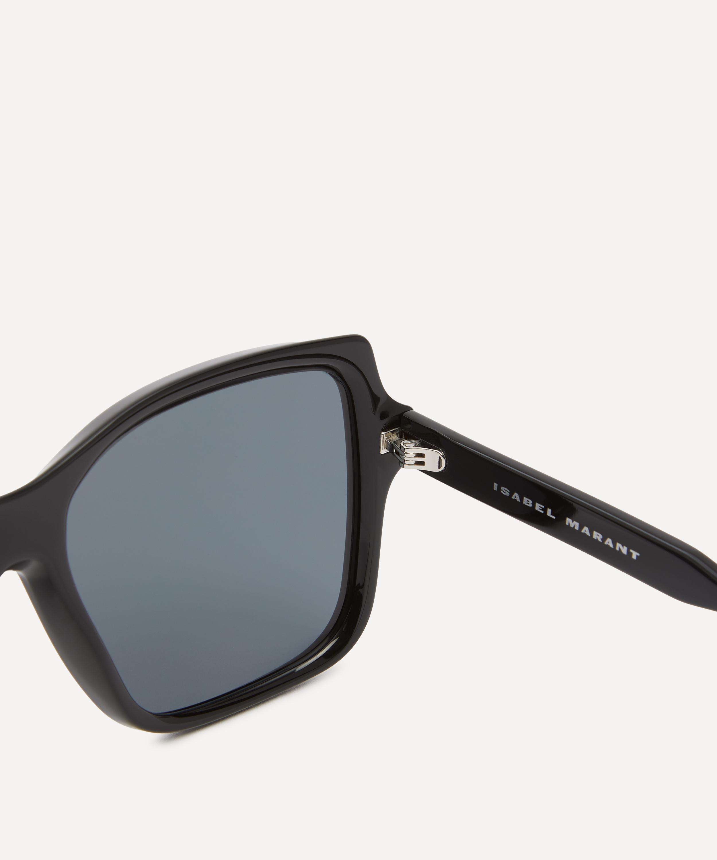 Acetate Square Black Sunglasses - 3