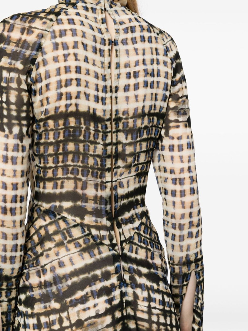 Serpent ruched silk dress 5