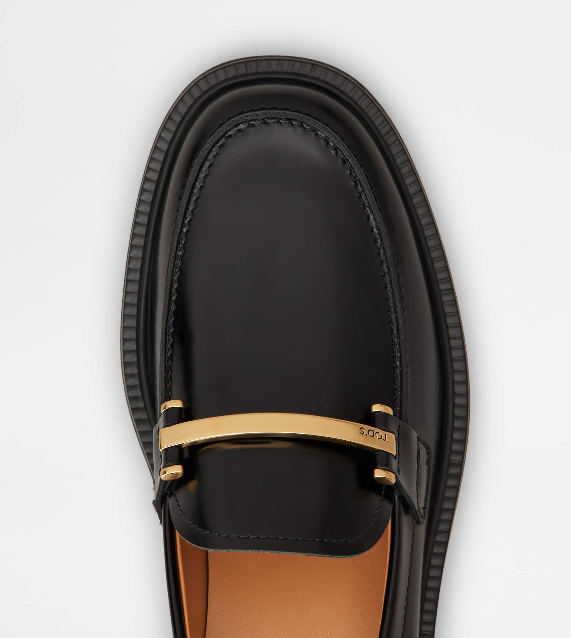 LOAFERS IN LEATHER - BLACK - 5