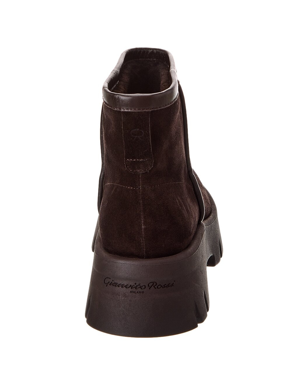 Gianvito Rossi Suede Platform Bootie - 3