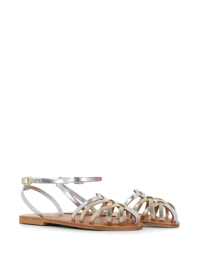 K.JACQUES Caicea ankle-strap braided leather sandals outlook