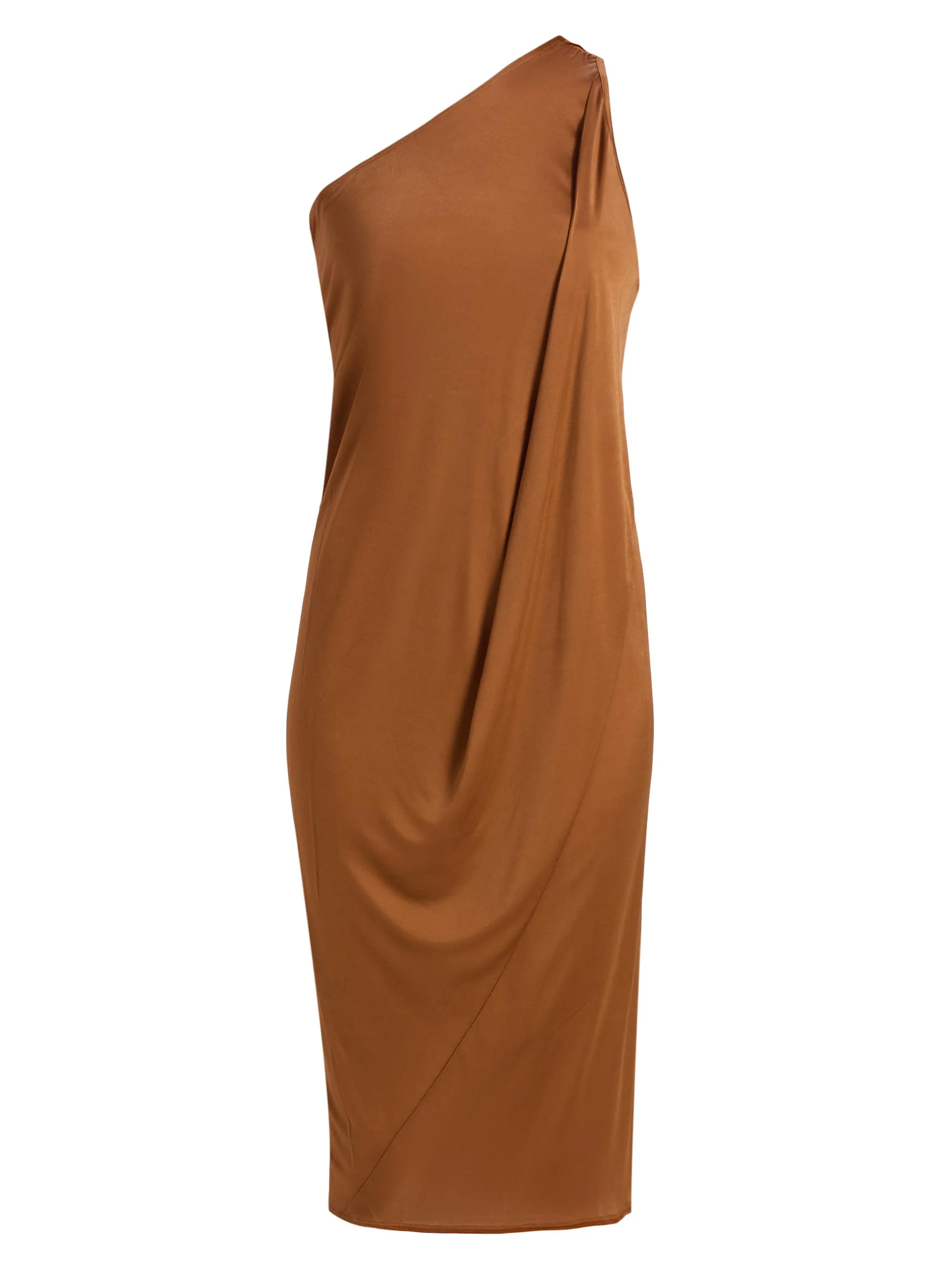 Women's Anthem One-Shoulder Midi-Dress - Cognac - 1