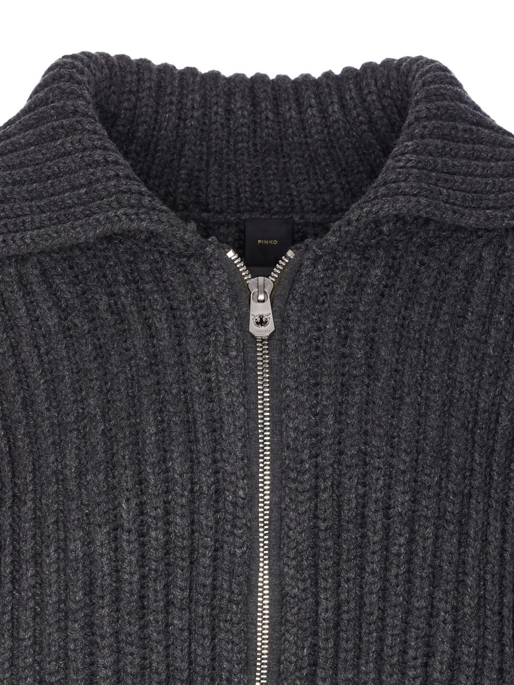 crystal-embellished ribbed cardigan - 4