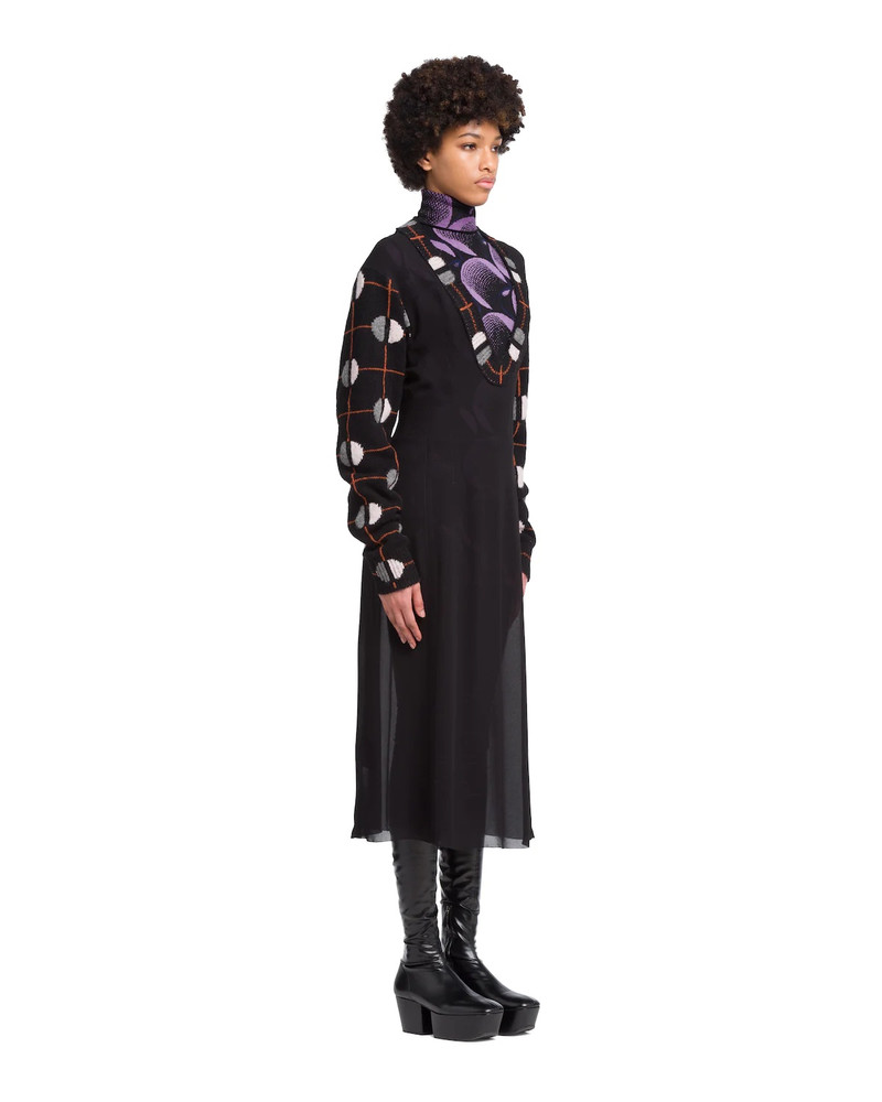 Sablé 드레스 와 jacquard 세부사항 3