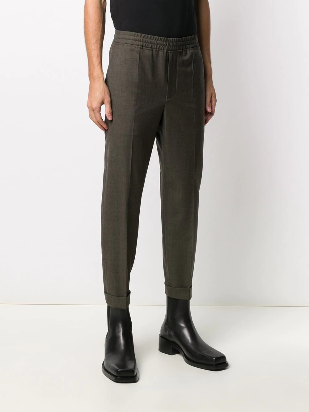 tapered slim-fit trousers - 3