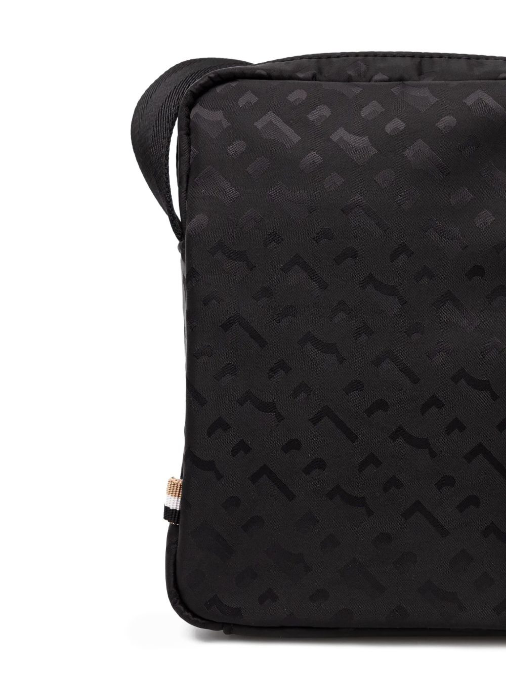 embossed-logo messenger bag - 5