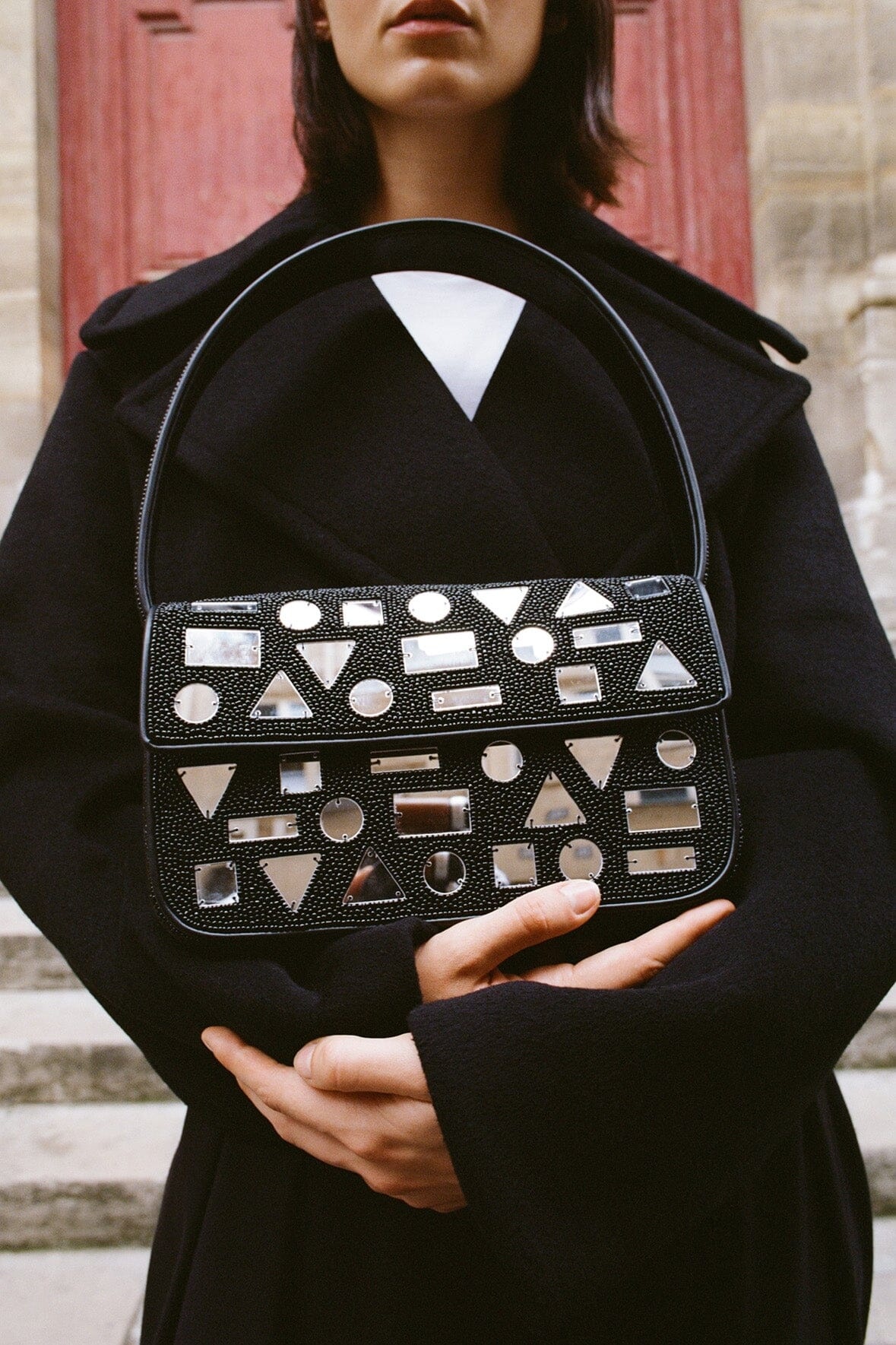 STAUD TOMMY BAG MIRROR MOSAIC - 2