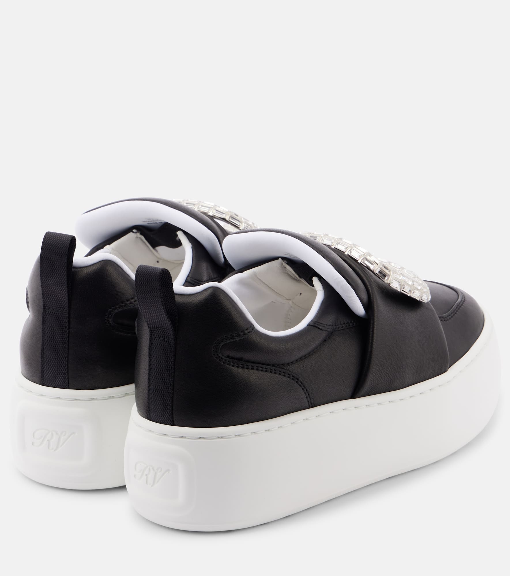 Puffy Choc leather platform sneakers - 2