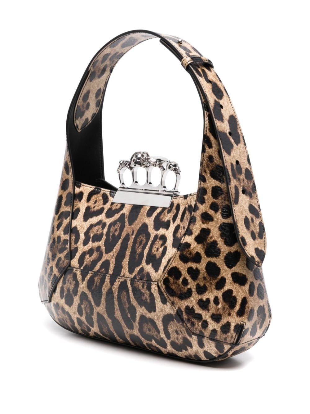 Jewelled leopard-print shoulder bag - 3