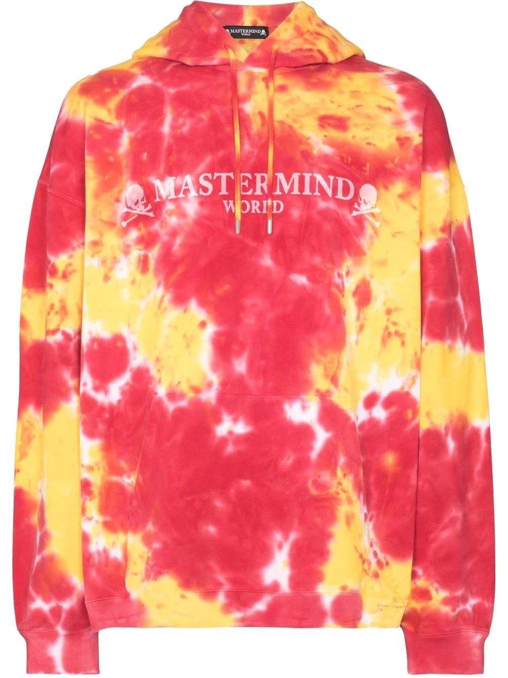 tie dye-print pullover hoodie - 1