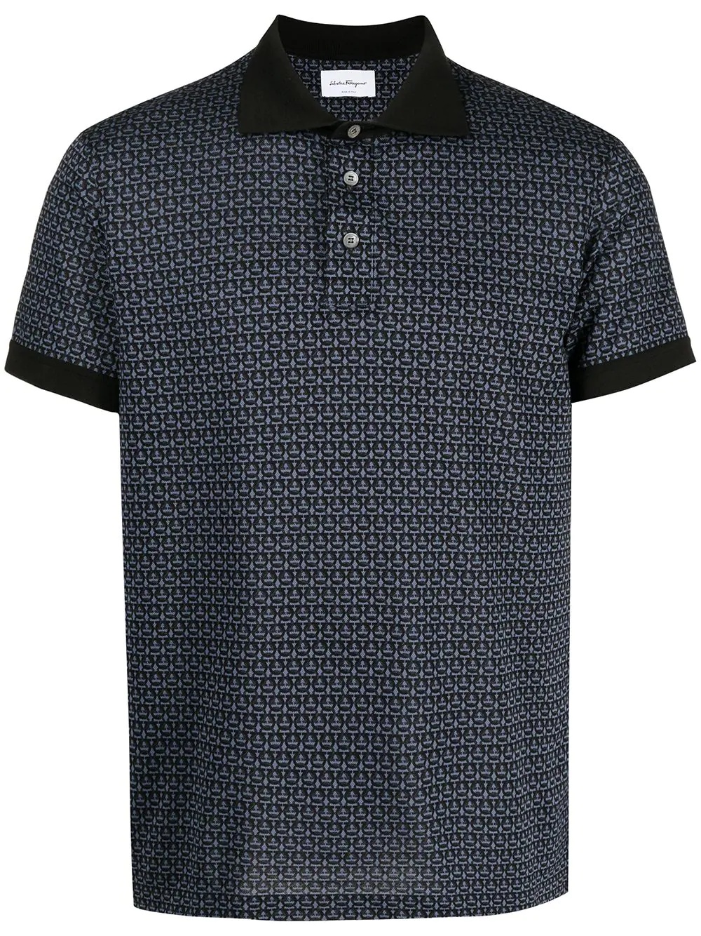 logo-print polo shirt - 1