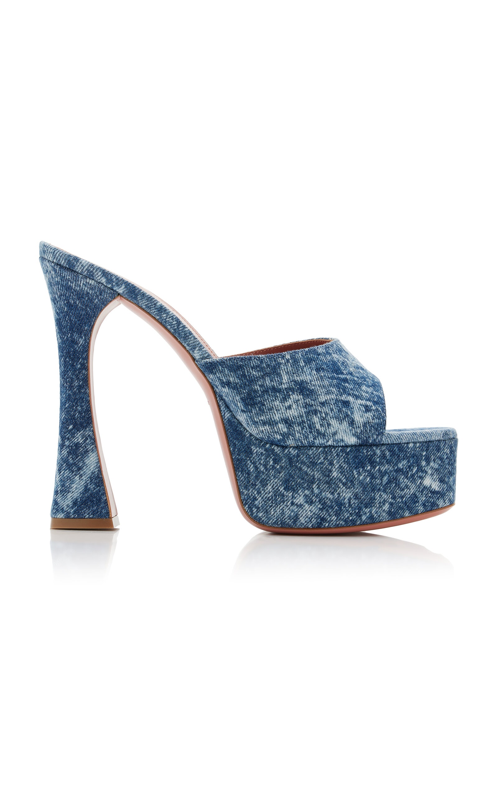 Dalida Denim Platform Sandals blue - 1