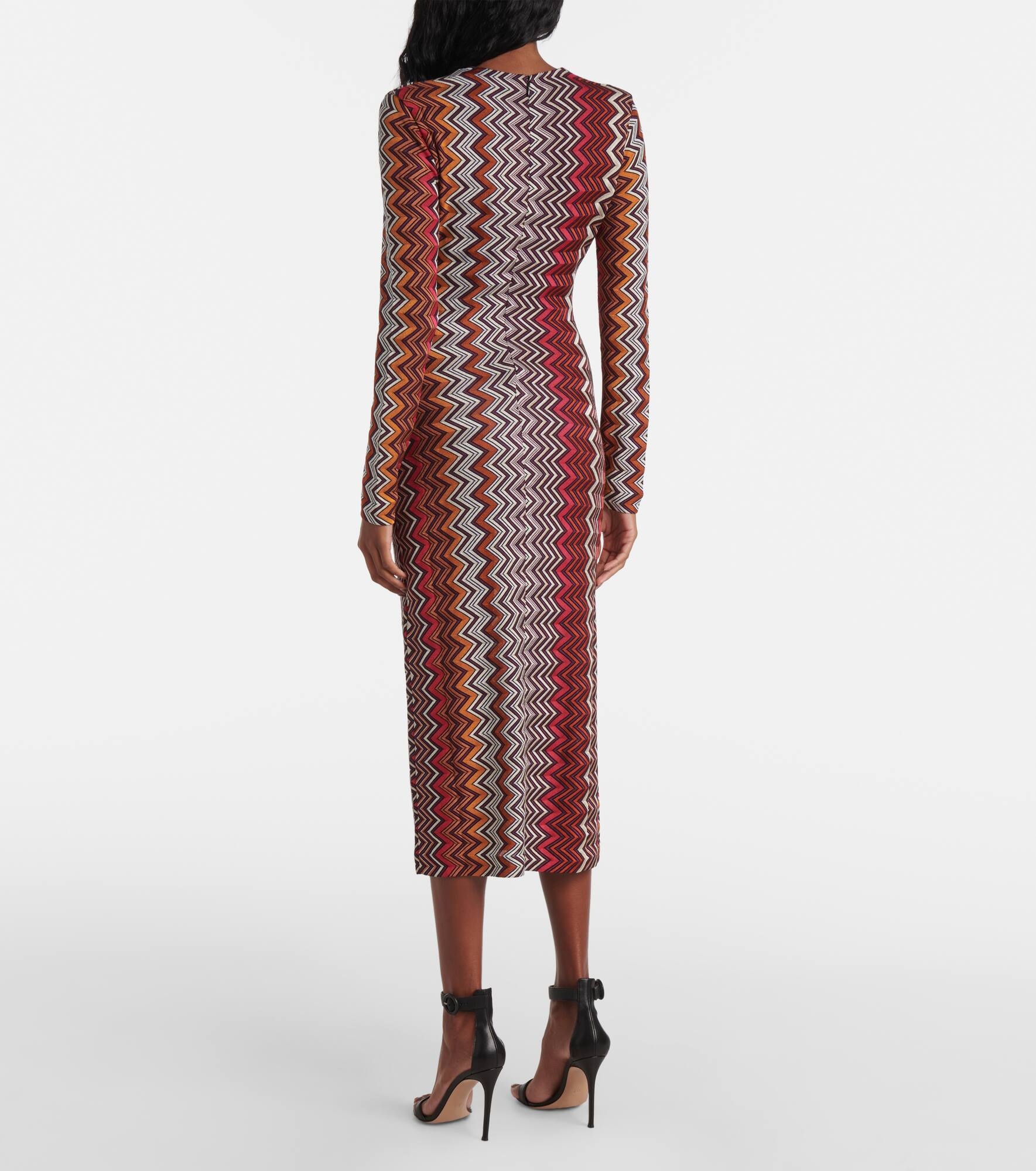 Zig Zag midi dress - 3