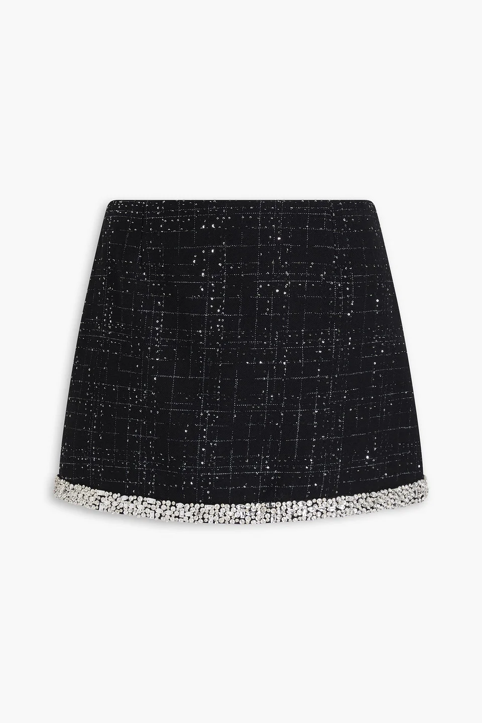 Embellished tweed mini skirt - 1