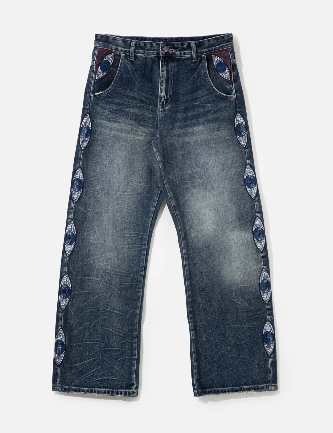 GEMSTONE EYE EMBROIDERY JEAN - 1
