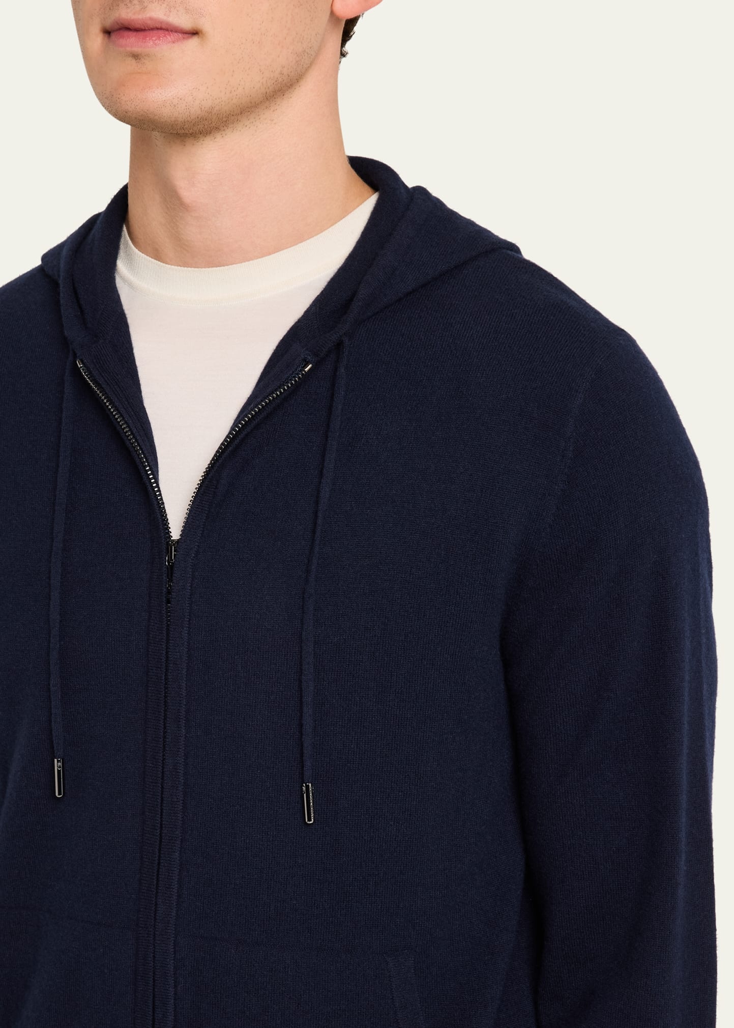 Men's Wool-Cashmere Jersey Spa Hoodie - 5