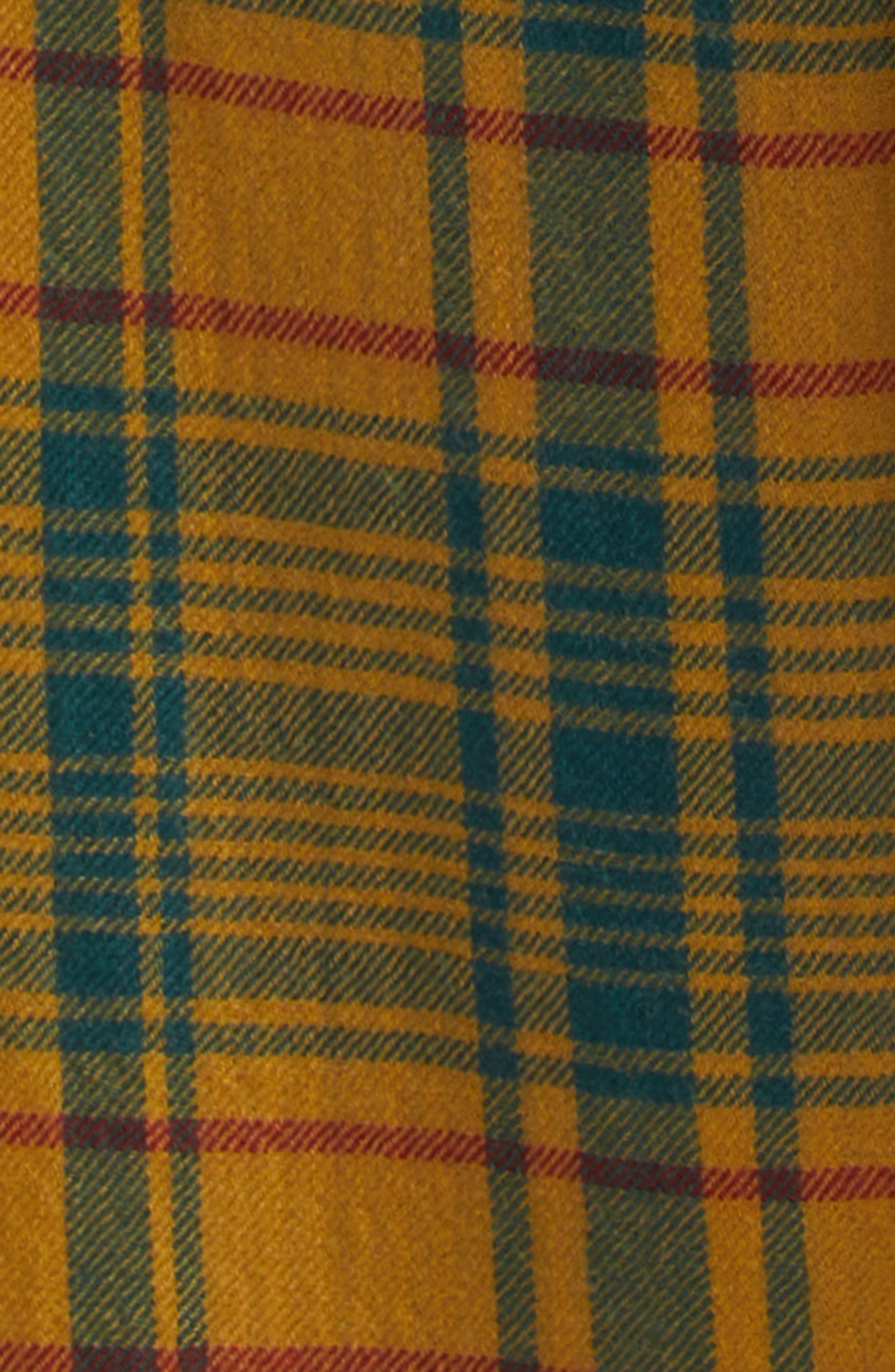 The Elder Statesman Plaid Pashmina Norm Cashmere & Wool Pants in Sunshine Plaid at Nordstrom - 6