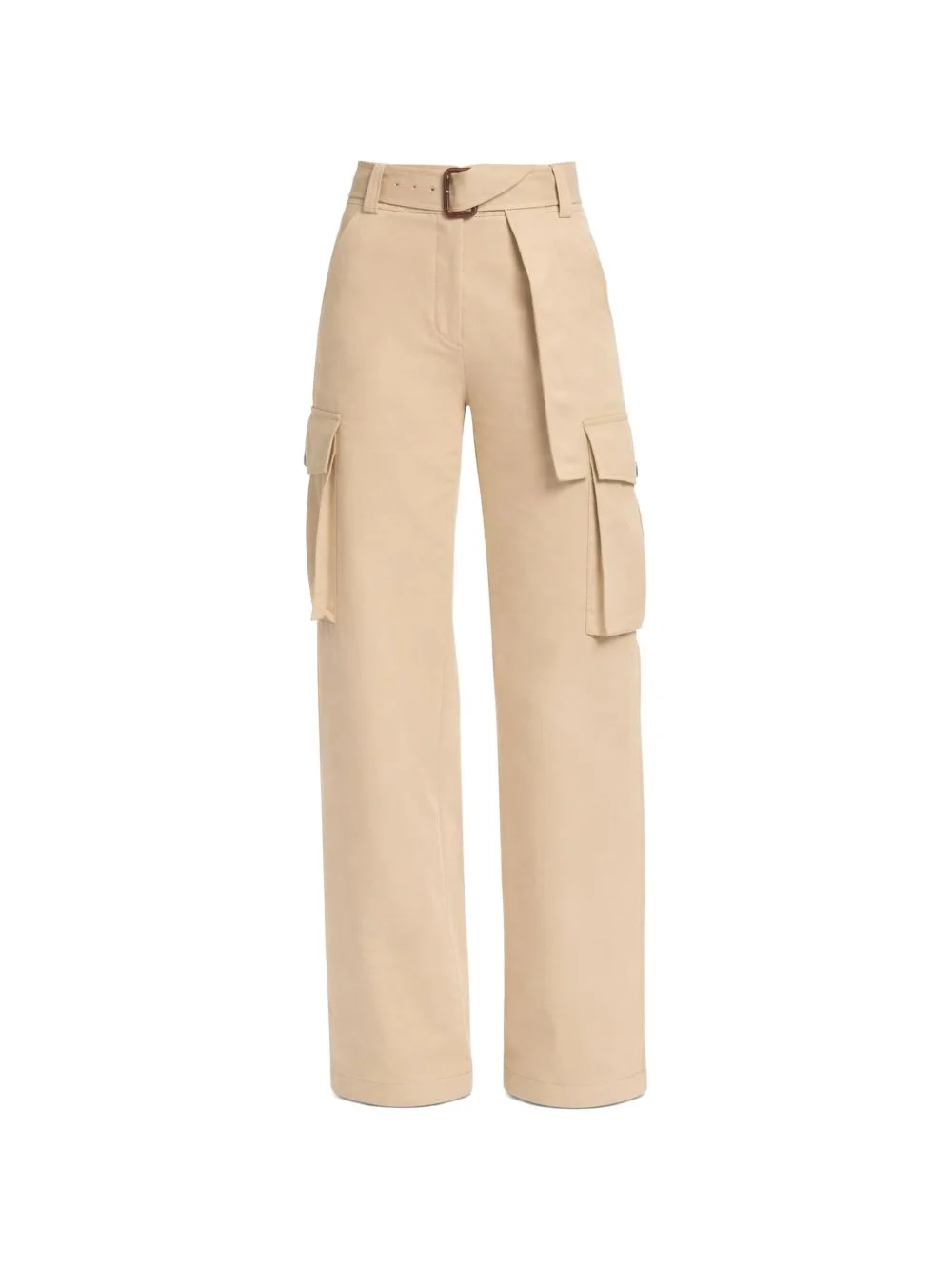 belted cargo pants - 1