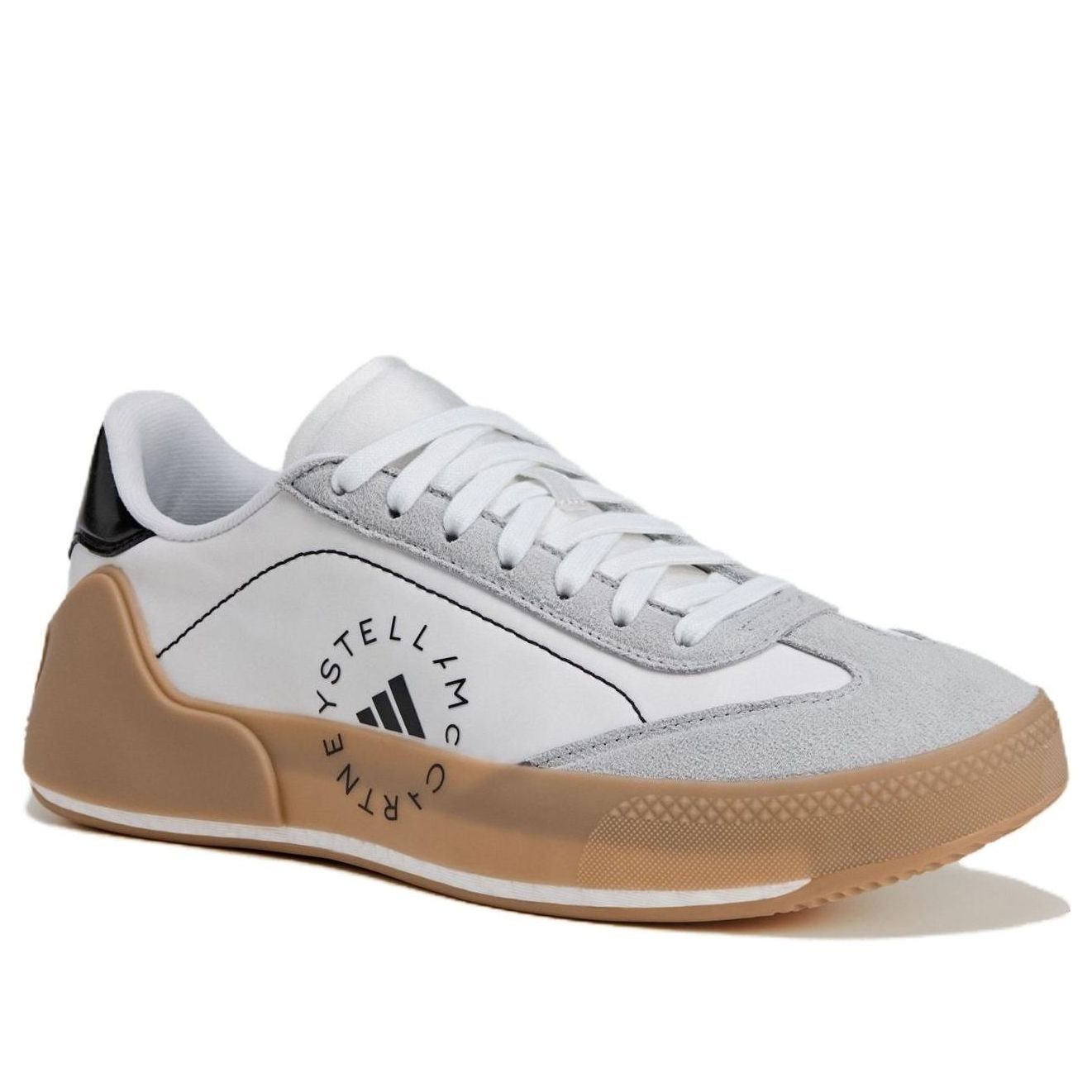 (WMNS) adidas Court Boost By Stella Mccartney 'Cloud White Charcoal Core Black' IE8768 - 3