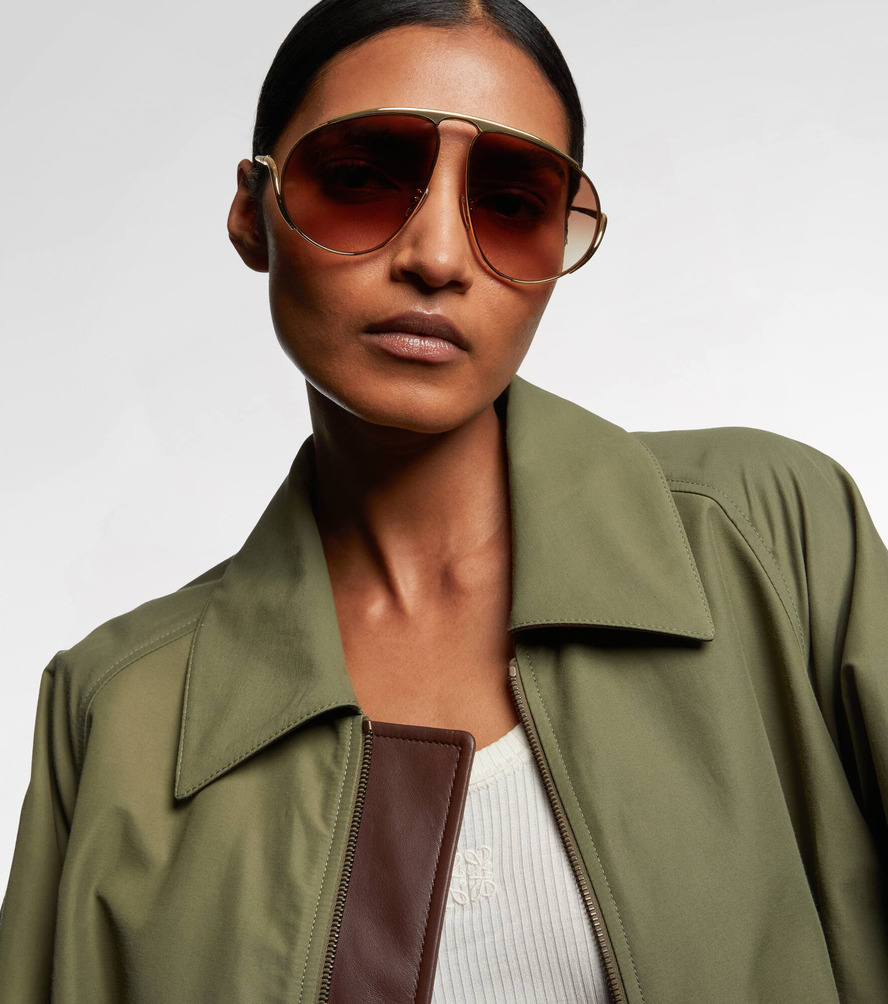 Signature oversized aviator sunglasses - 6