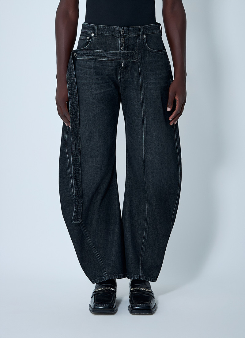 Jeans With Strap Detail 1
