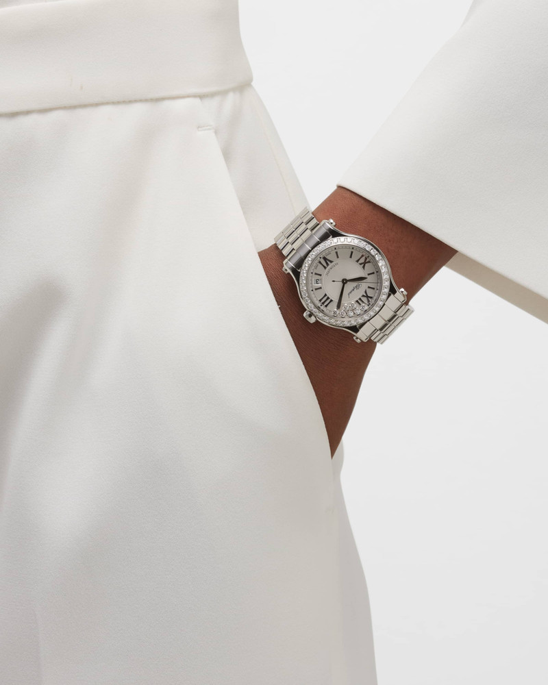 Chopard Happy Sport 36mm Stainless Steel Diamond Watch outlook
