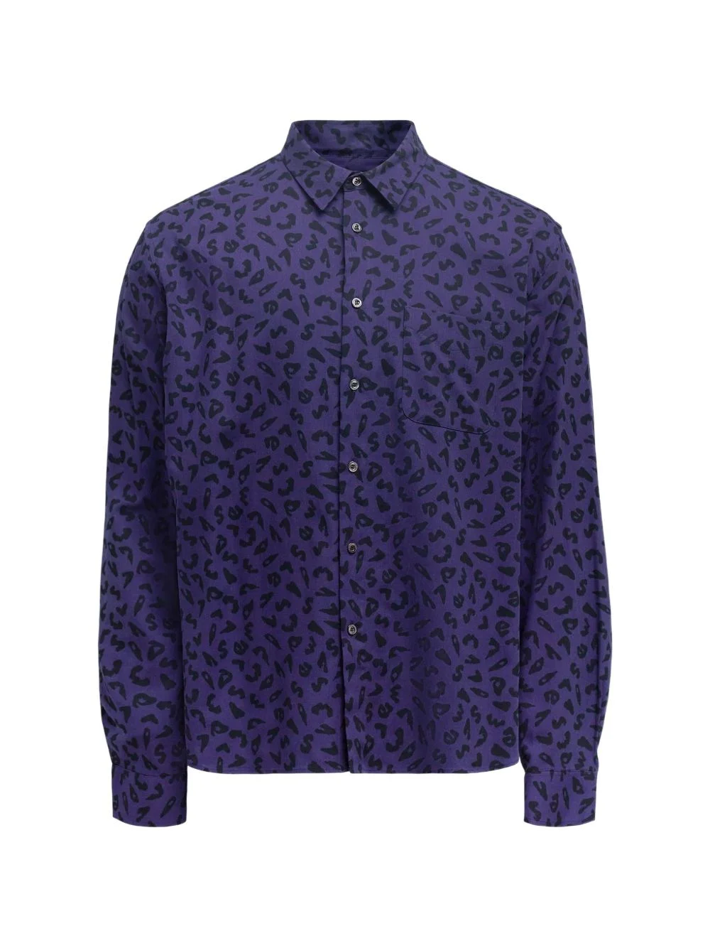 leopard-print shirt - 1