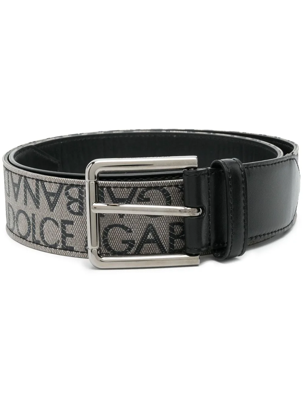 logo-embroidered buckle belt - 1