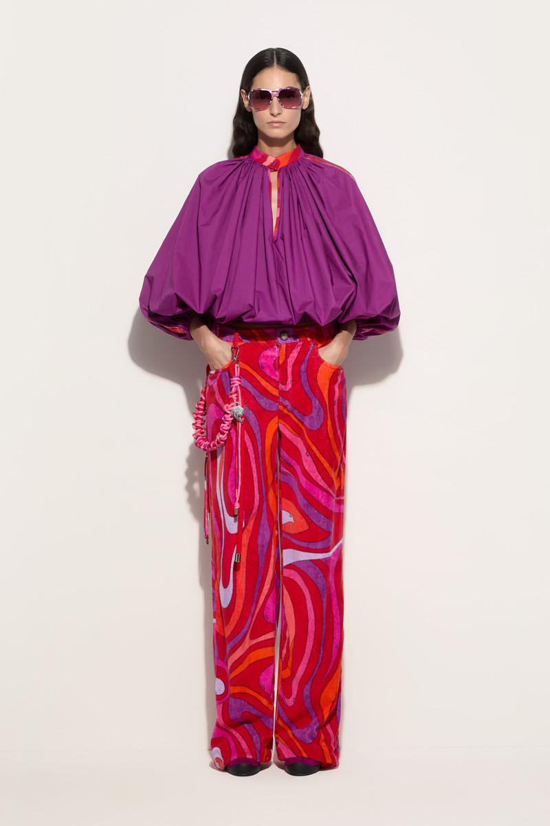 PUCCI MARMO PRINT WIDE LEG PANTS outlook