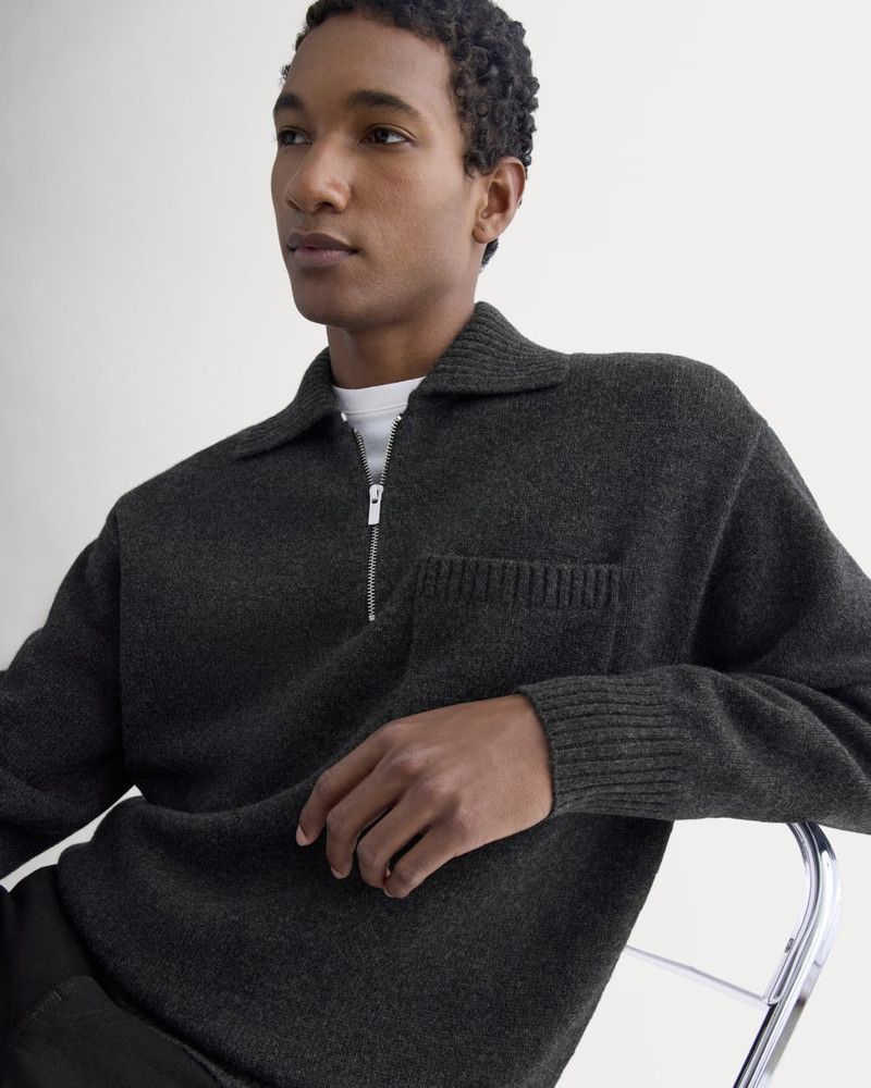EVERLANE LUXE MERINO QUARTER-ZIP PULLOVER outlook