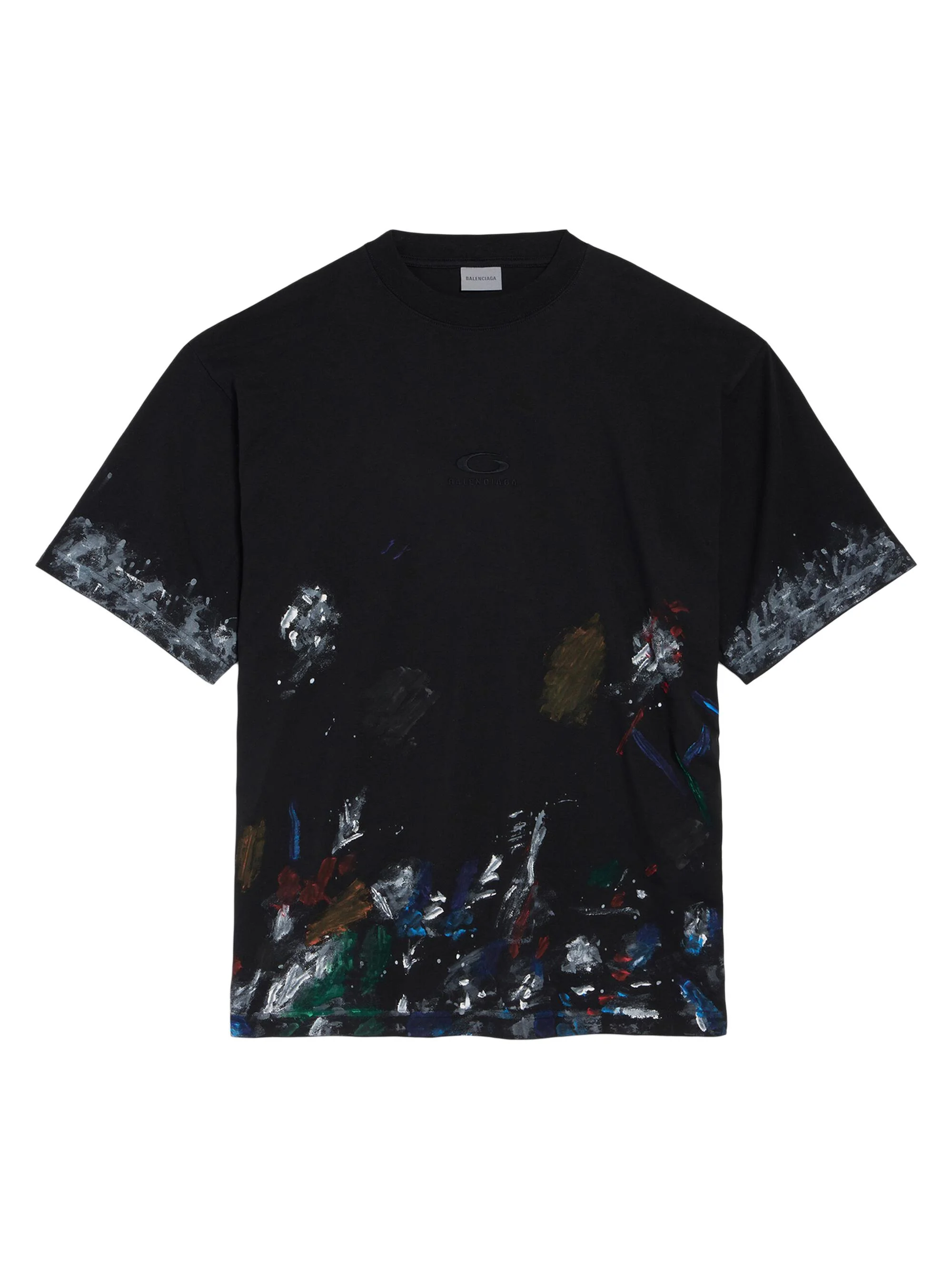Men's Painter's Shirt Medium Fit T-Shirt - Black - 1